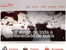 Tablet Screenshot of anjodoce.com